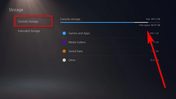 why-is-there-no-space-on-ps5