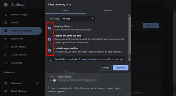 chrome-clear-browsing-data